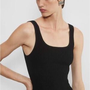 Babaton Black Sculpt Knit Tank Top